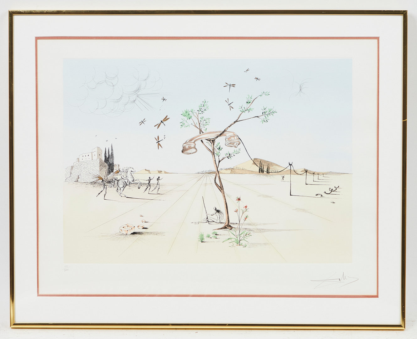 Color lithograph, Salvador Dali (1904-1989)